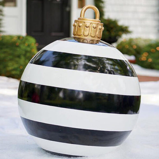 60cm Inflatable Outdoor Christmas Ball – Weatherproof PVC Decoration