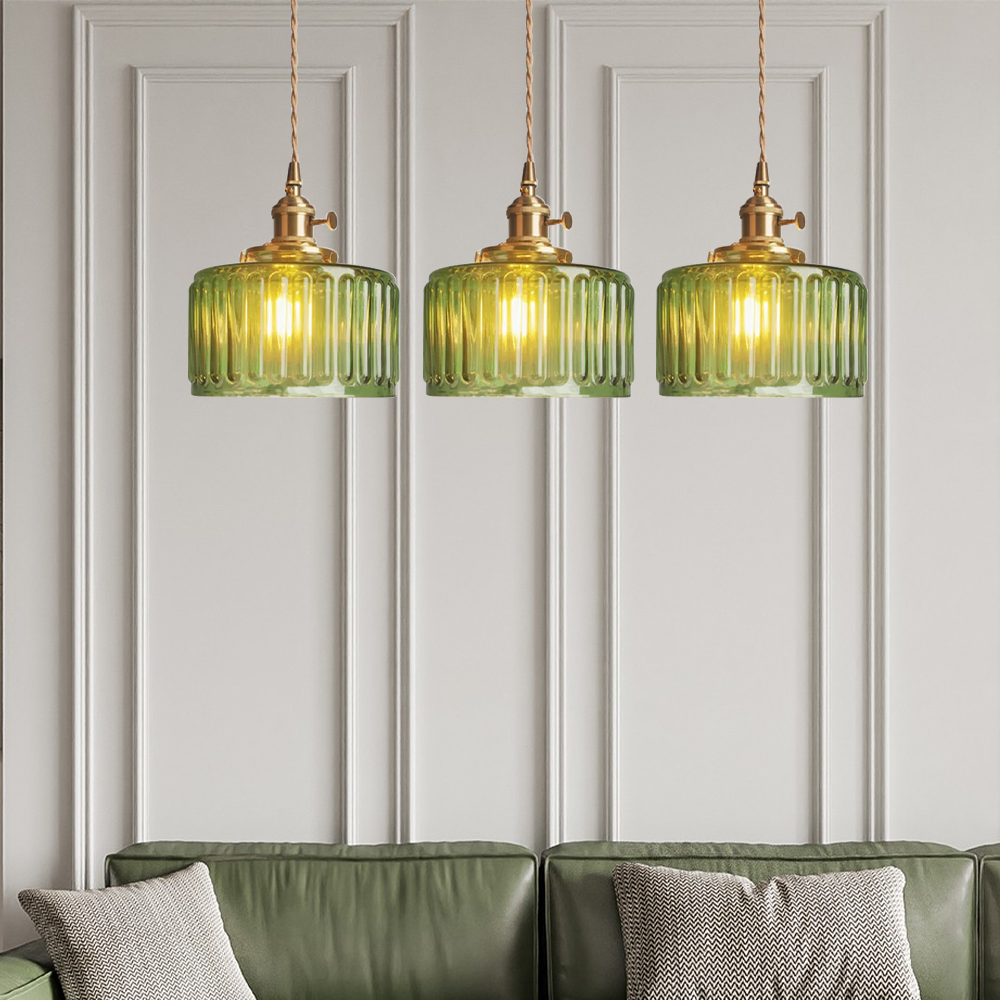 Celeste Vintage Pendant Light with Crystal Accents