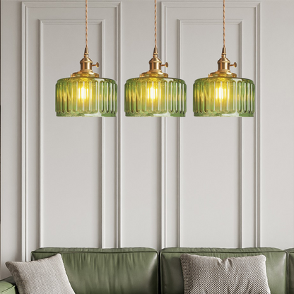 Celeste Vintage Pendant Light with Crystal Accents