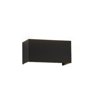 Contemporary Rectangular Waterproof LED Wall Light for Outdoor Use with Dual Light