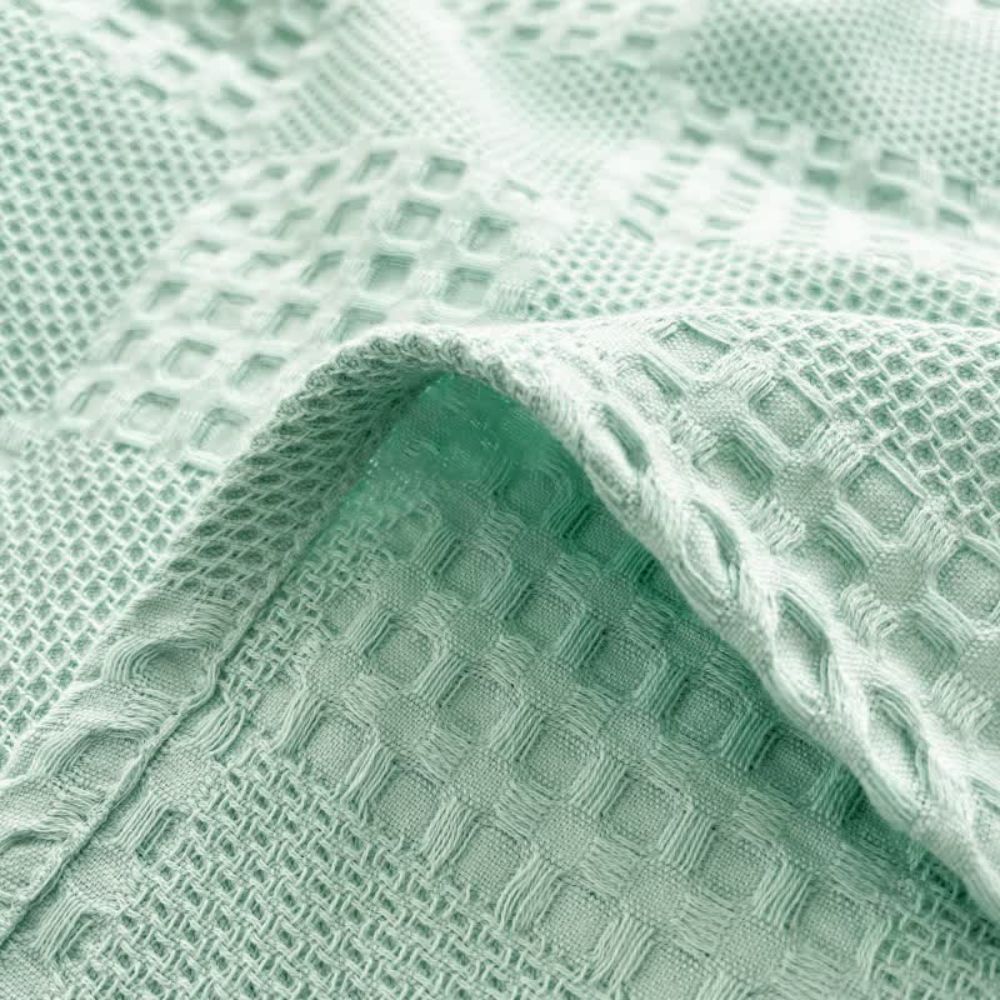 Serene Waffle Weave Blanket for Stylish Relaxation