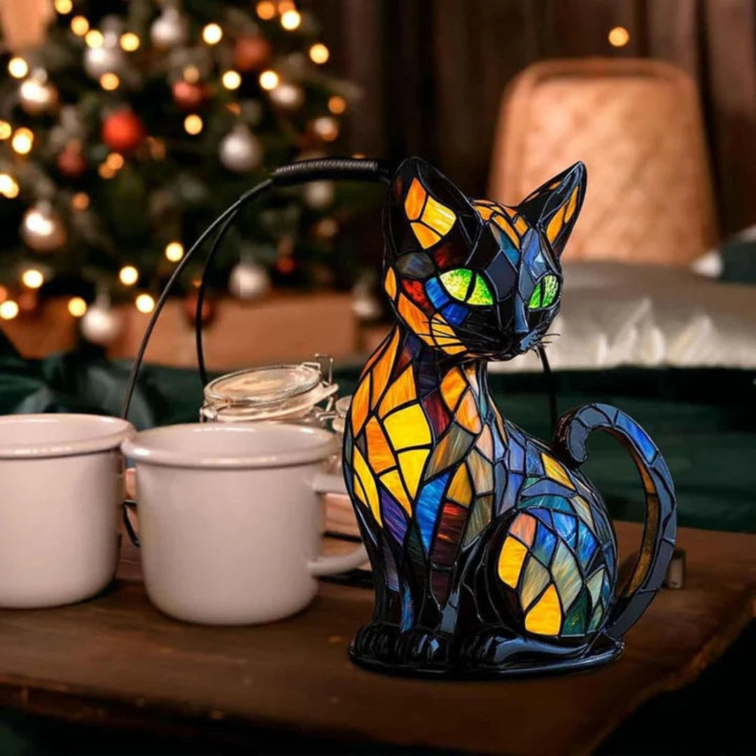 Colorful Cat-Shaped Night Light