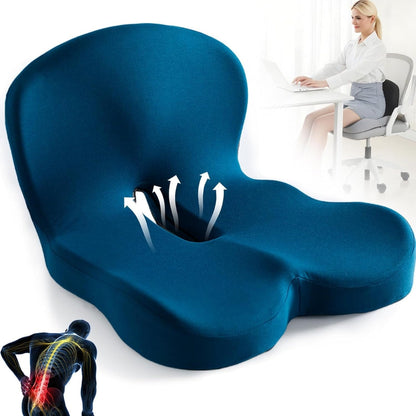 Lumbar Support Pillow with Memory Foam for Back Comfort