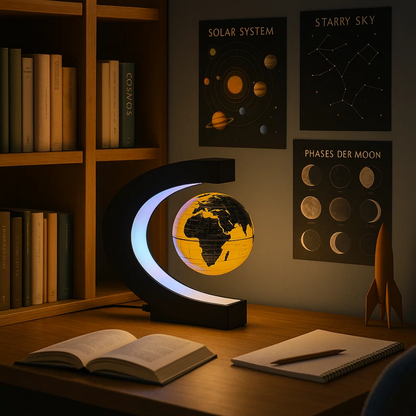 LED World Globe with Magnetic Suspension – Floating Globe Lamp