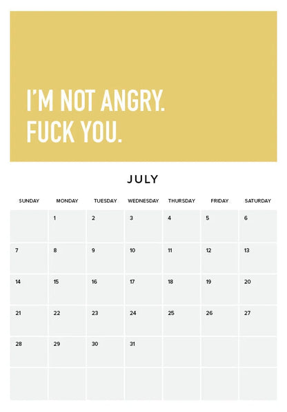 Embrace Adulting 2024 Wall Calendar | Sarcastic Humor