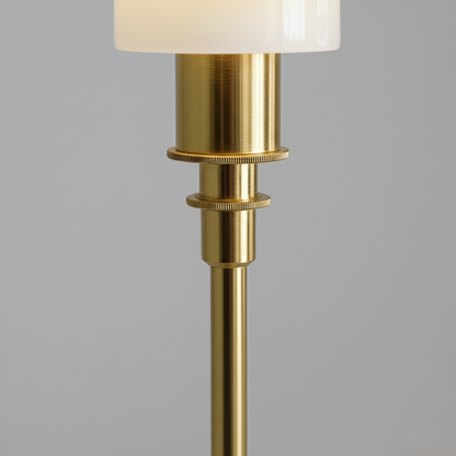Minimalist Glass Shade Table Lamp for Scandinavian Style Bedroom