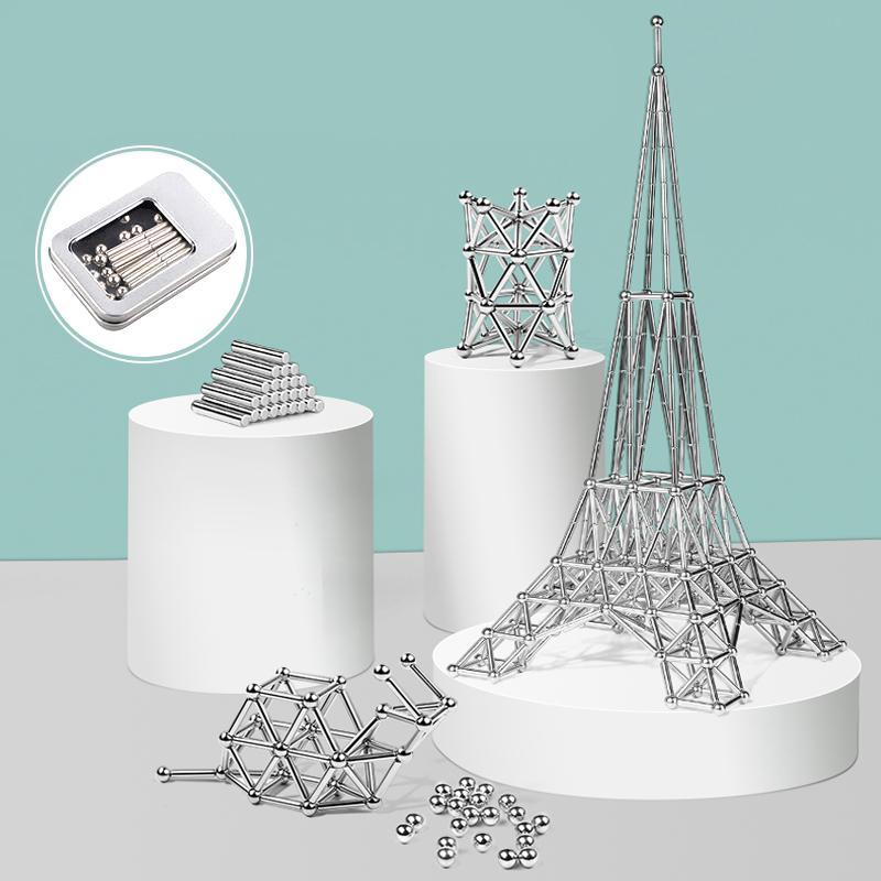 Magnetic Ball and Rod Construction Set for DIY Projects