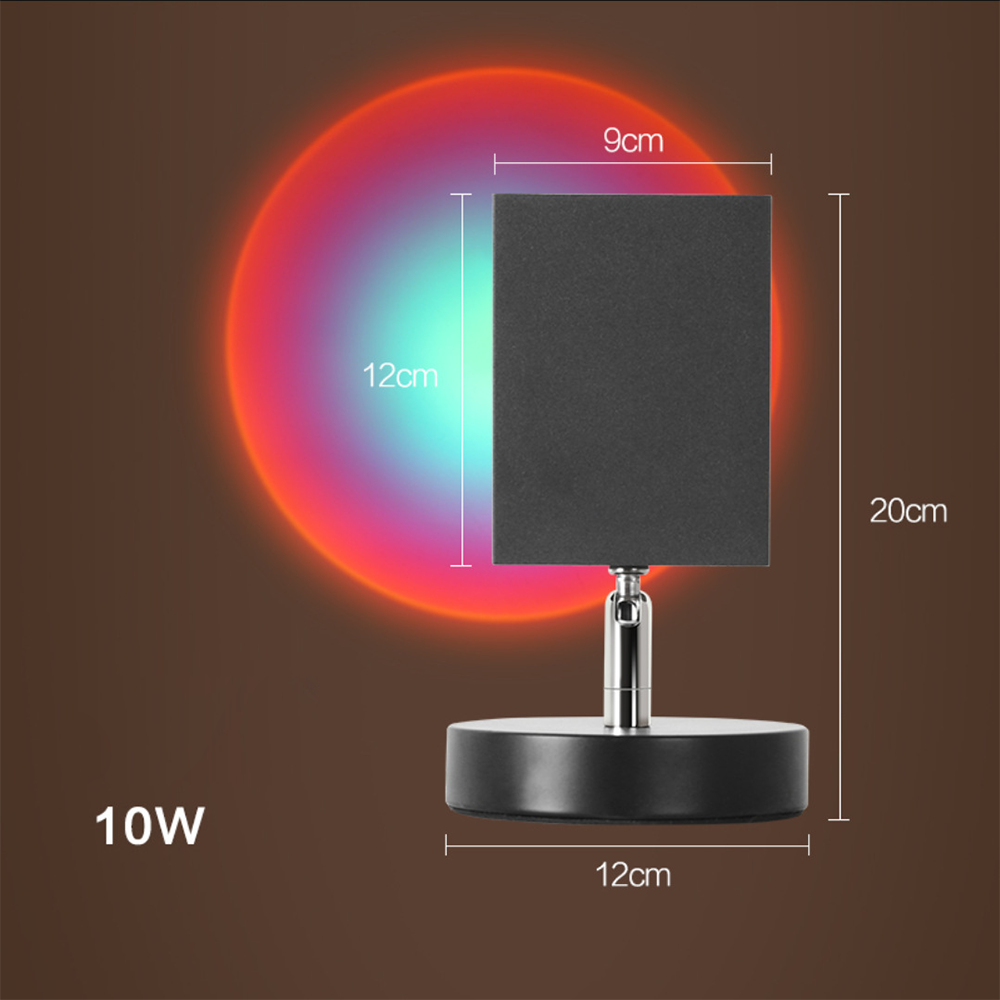 Decorative Table Lamp with Warm LED Sunset Ambient Light