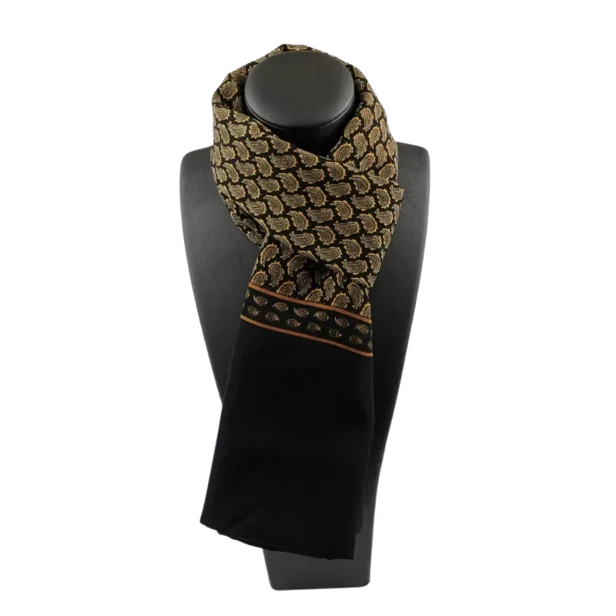 Plaid Silk Scarf for Men and Women – Warm Winter Accessory