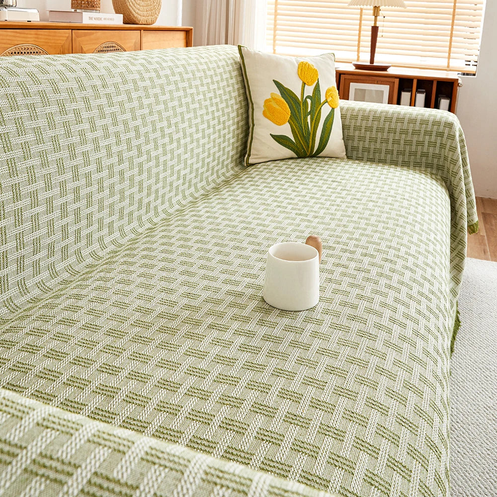 Reversible Large Sofa Throw Blanket | Scratch-Resistant & Easy Care