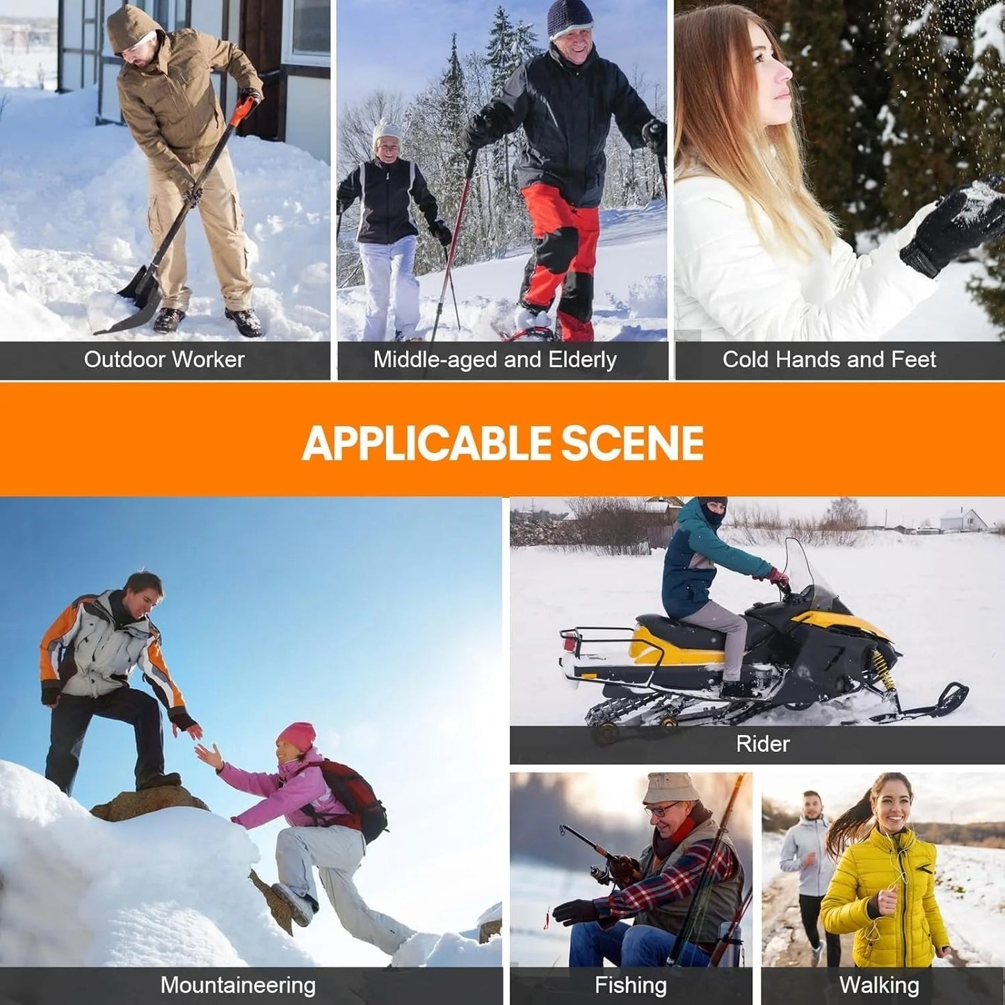 Heated Socks with Rechargeable 6000 mAh Battery | Up to 10 Hours Warmth | Unisex Thermal Socks for Outdoor, Skiing & Winter Use