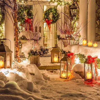 Safe Cozy Atmosphere with Realistic Flameless Candle Light