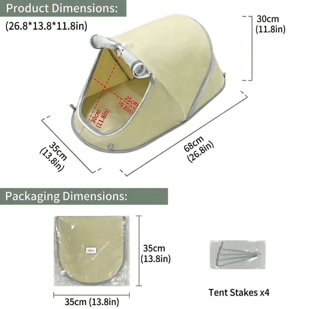 Foldable Pet Tent for Outdoor Use