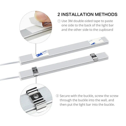 LED Light Strip with Motion Sensor | USB-Powered | Available in 30/40/50 cm | Perfect for Kitchen, Bathroom, and Cabinet Lighting