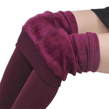 Winter Warmth: Luxe Fleece-Lined Leggings for Women