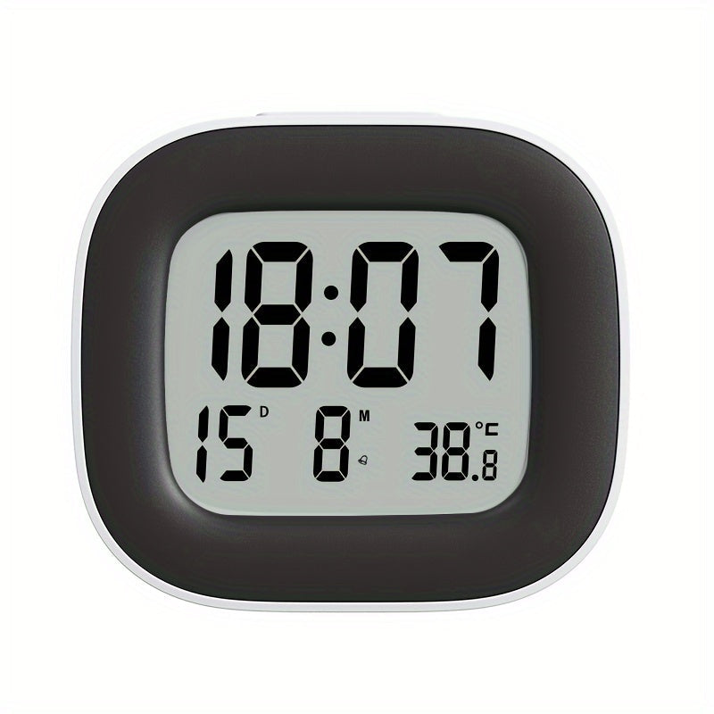 Digital Alarm Clock with Temperature Readout – Space-Saving Design