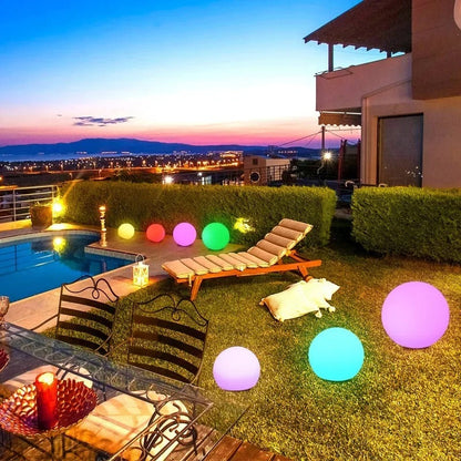 Waterproof Solar Garden Sphere Lights – RGB LED Outdoor Lamps