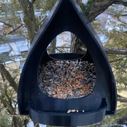Bird Feeder with Weatherproof Roof and Durable Plastic Housing | Perfect for Outdoor Bird Watching