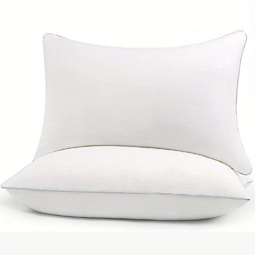 Cooling Bed Pillows for Sleepers – 2-Pack Microfiber Cover for Side, Stomach, Back