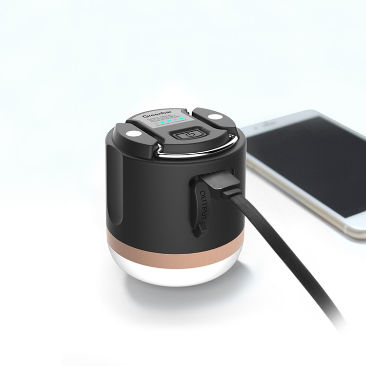 Rechargeable Portable LED Camping Light with Power Bank – USB for Outdoors and Emergencies
