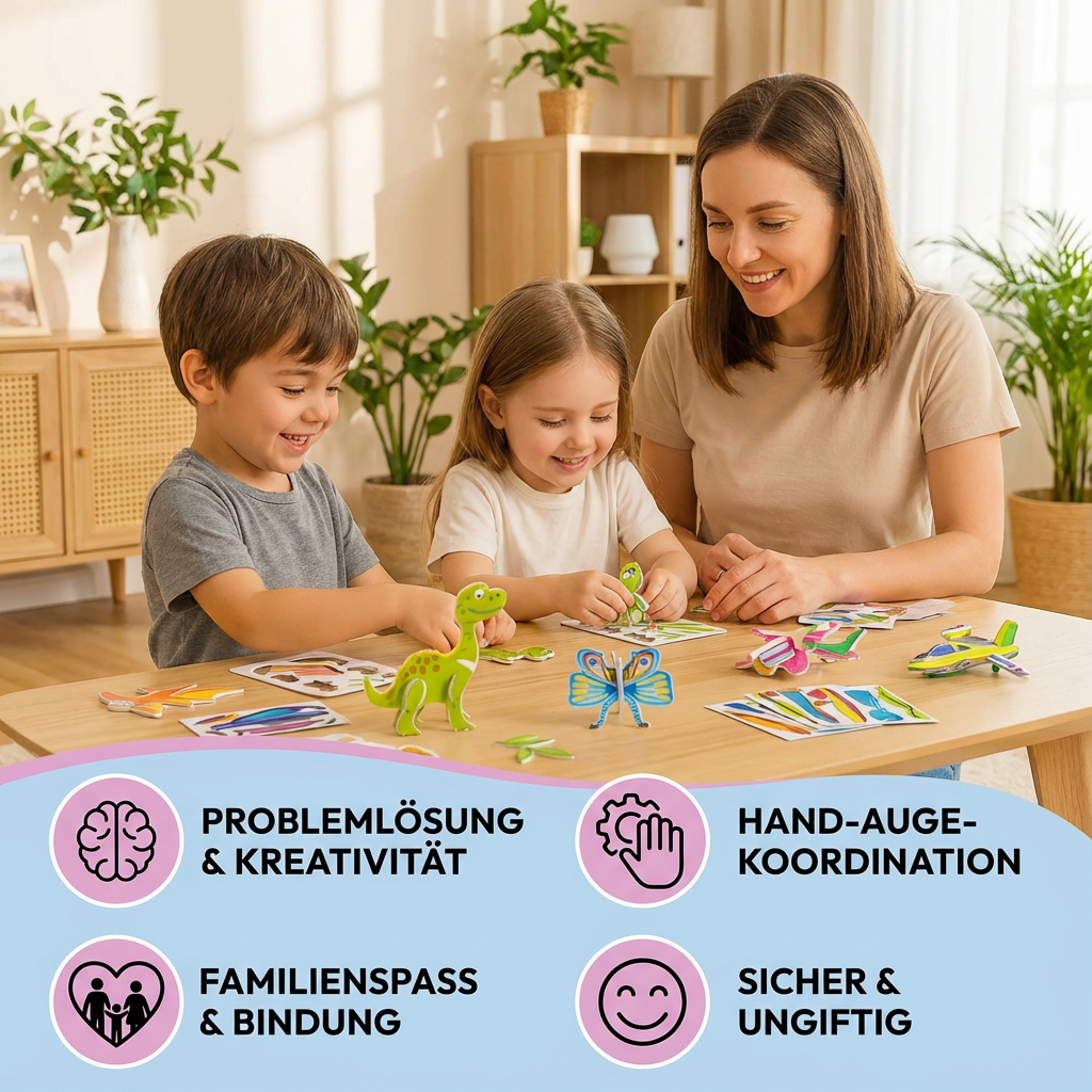 3D Cartoon Puzzle Collection for Kids