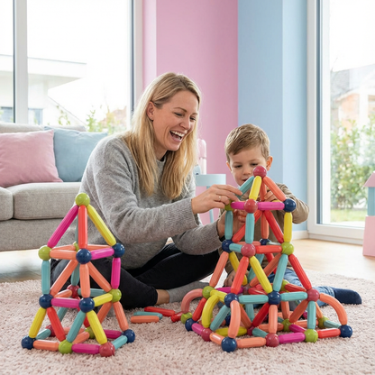 Creative Magnetic Building Blocks Playset
