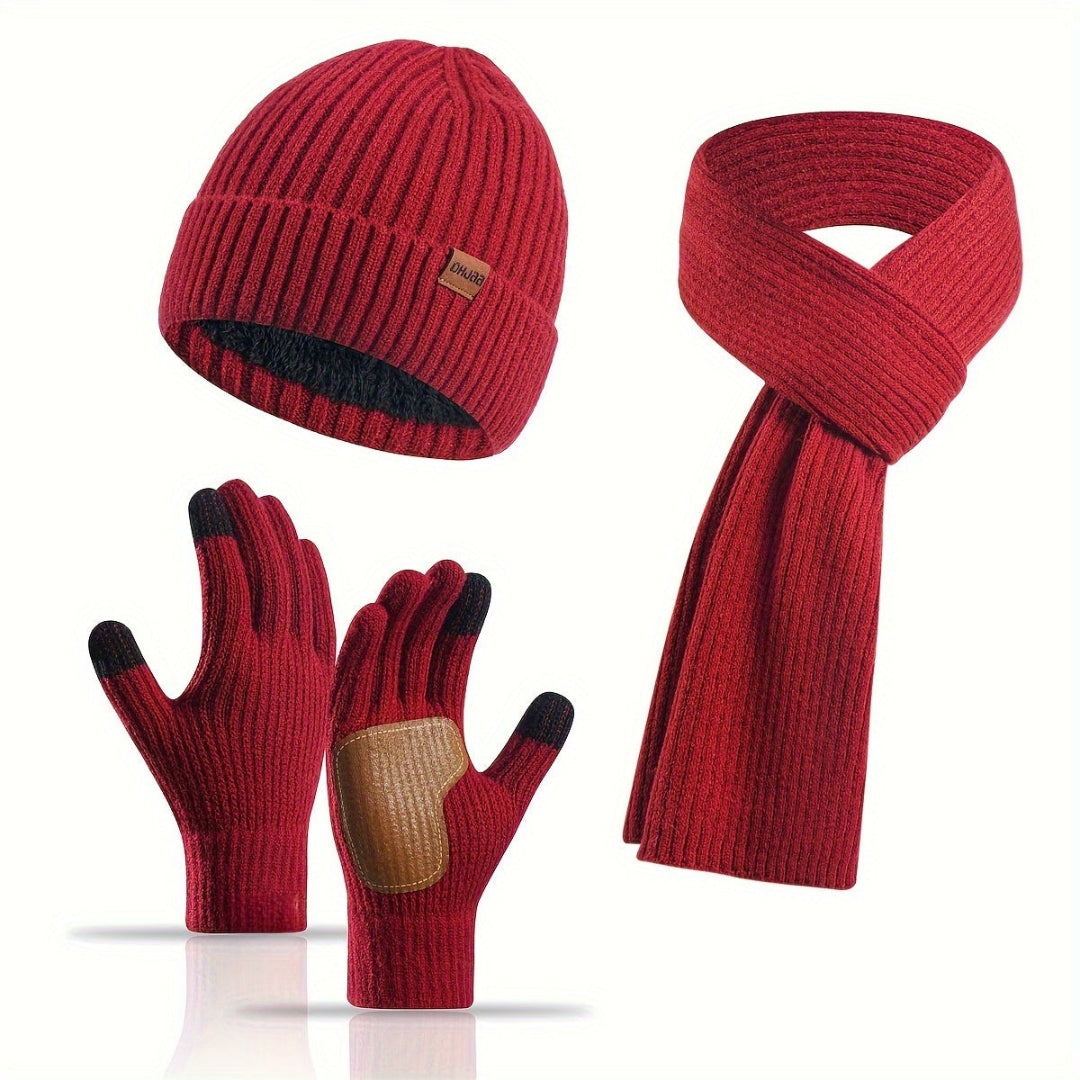 Cozy Knitted Winter Set - 3 Pieces for Warmth