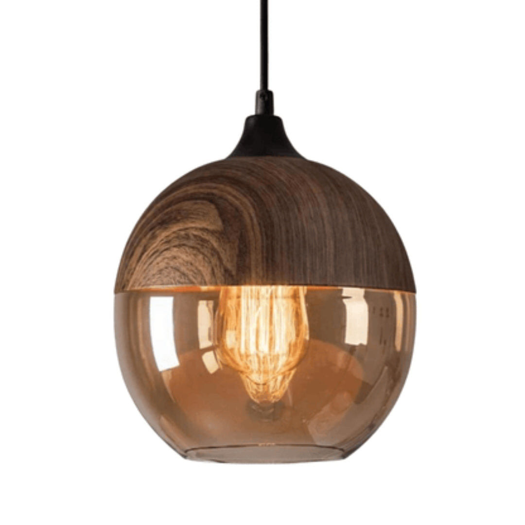 Wooden Ceiling Light Fixture with Nordic Inspired Design