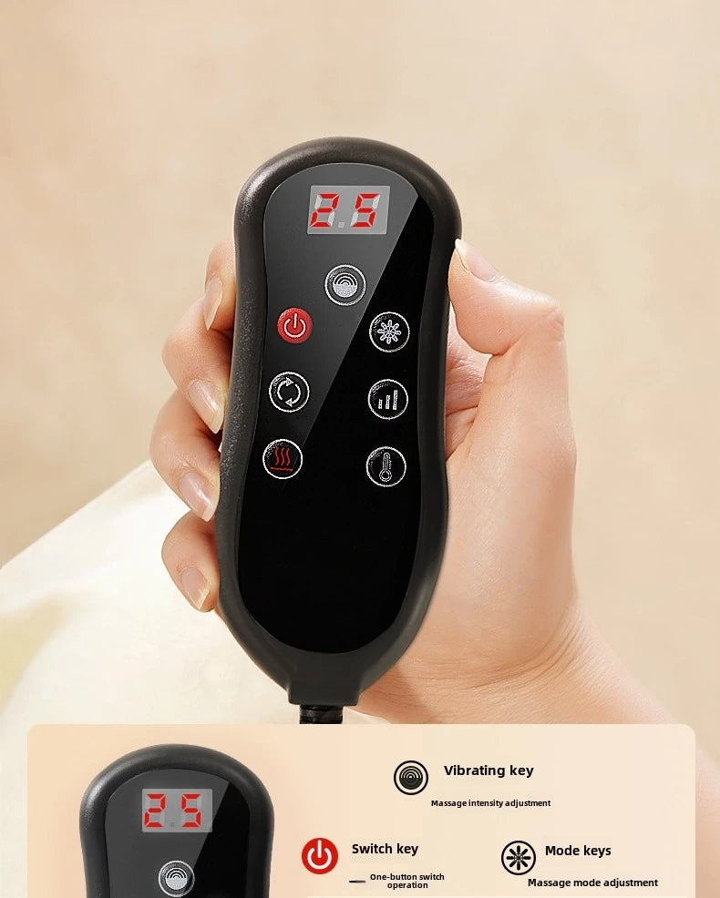 Heat-Enhanced Massage Cushion – Full Body Vibration for Office & Car
