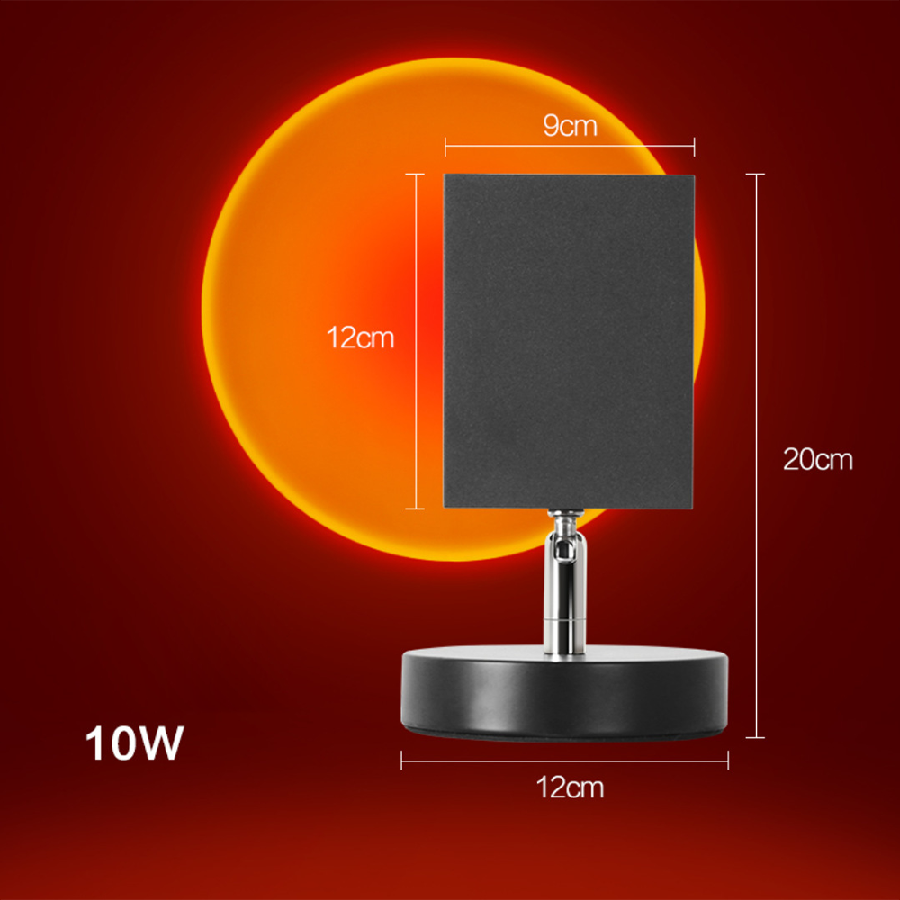Decorative Table Lamp with Warm LED Sunset Ambient Light