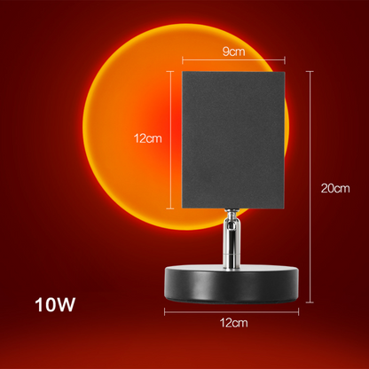 Decorative Table Lamp with Warm LED Sunset Ambient Light
