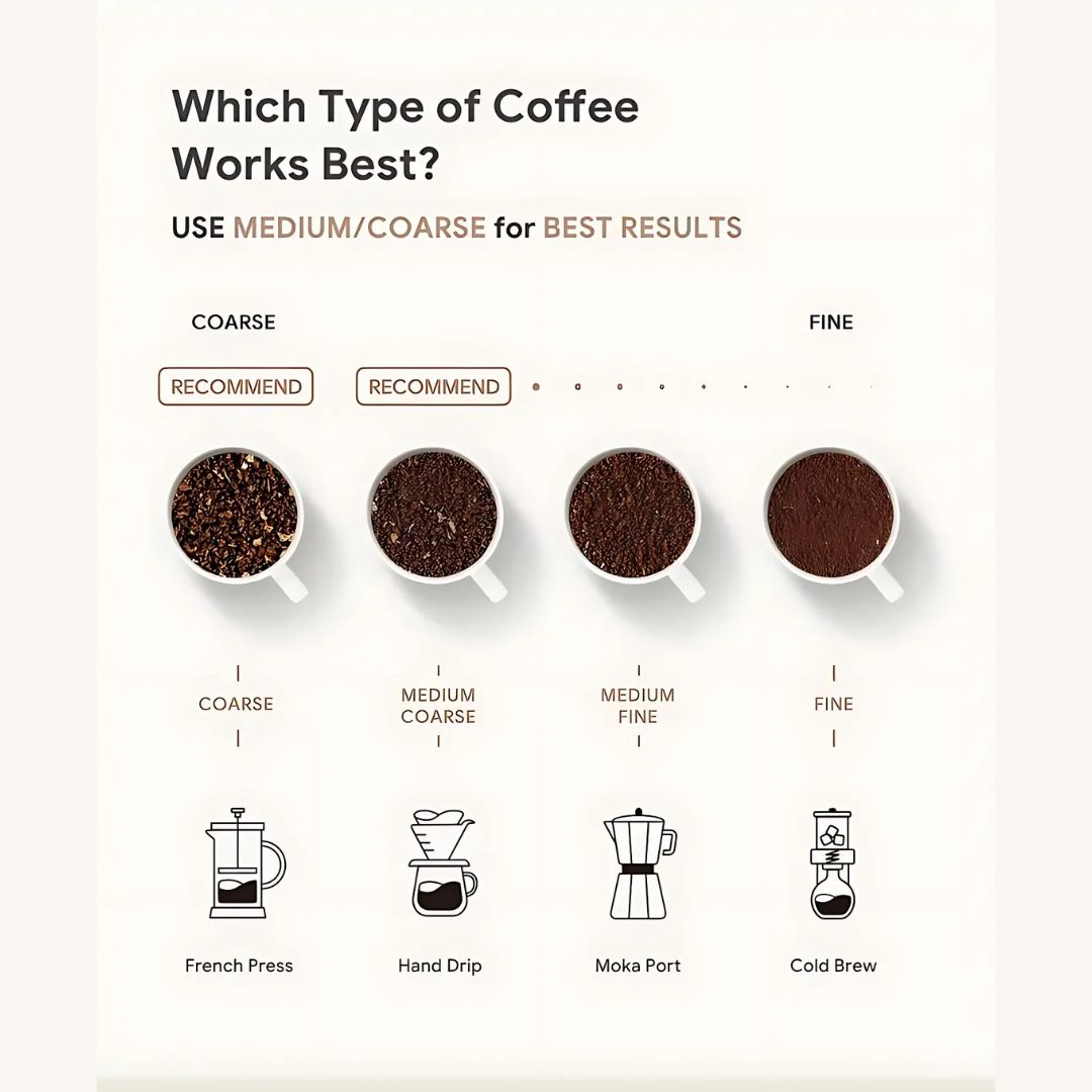 Travel Coffee Brewer with French Press Design