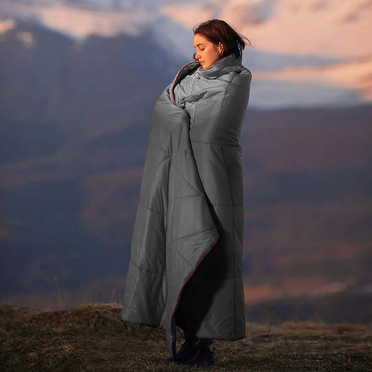 Thermal Blanket and Sleep Pad for Camping in Cold Weather