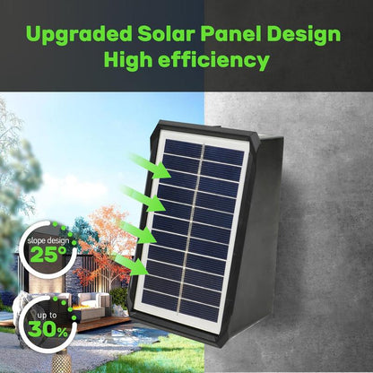 GlowGuard – Solar-Powered Outdoor Wall Lights with 4 LEDs