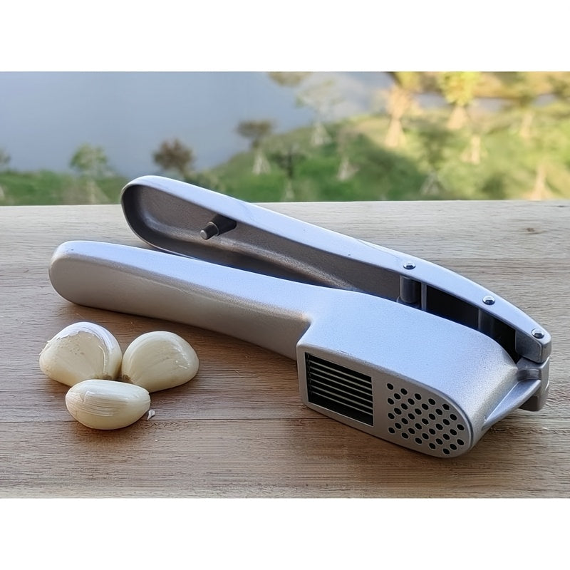 Efficient Garlic Crusher & Chopper in Durable Aluminum