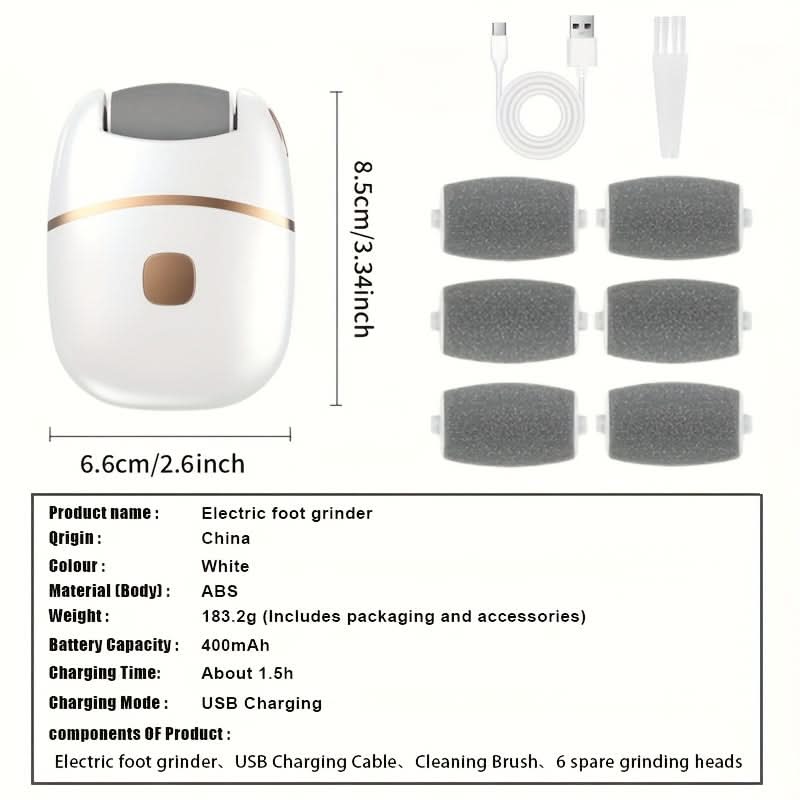 Electric Foot Scrubber Set