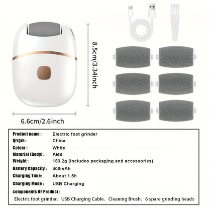 Electric Foot Scrubber Set