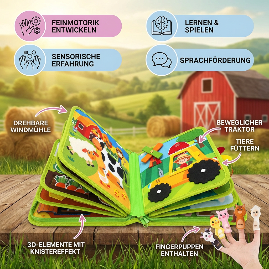 Educational Montessori Storybook about Farm Life