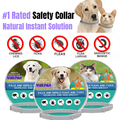 Nature's Serenity Pet Collar for Tick and Flea Defense
