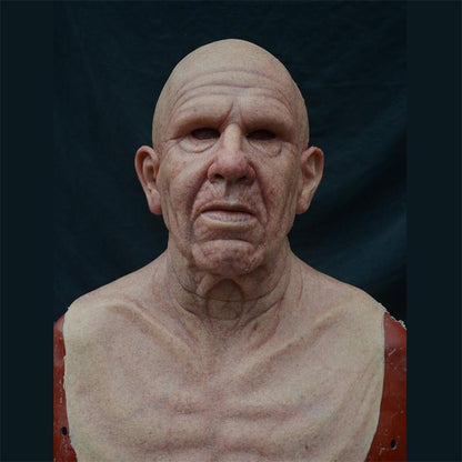 Lifelike Elder Mask – Realistic Old Man Face for Costumes
