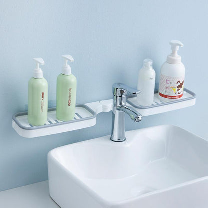 Corner Rack for Bathroom – 180° Rotating, No Punch Installation