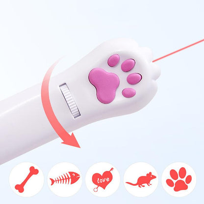 Interactive LED Cat Laser Toy – USB Rechargeable with 4 Cartridges