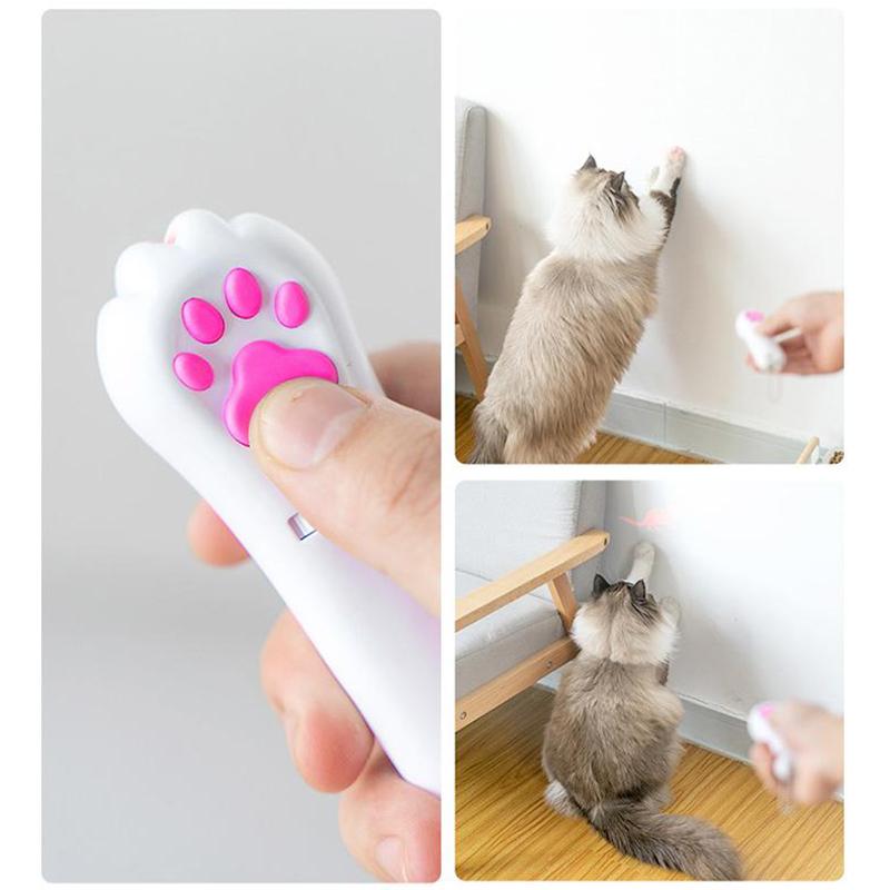 Interactive LED Cat Laser Toy – USB Rechargeable with 4 Cartridges