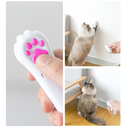 Interactive LED Cat Laser Toy – USB Rechargeable with 4 Cartridges