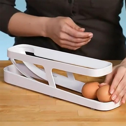 Elegant Egg Dispenser with Gravity Feed Design