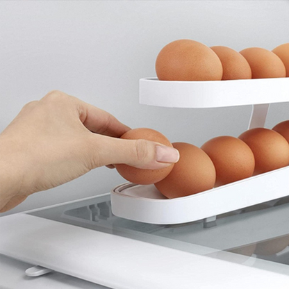Elegant Egg Dispenser with Gravity Feed Design