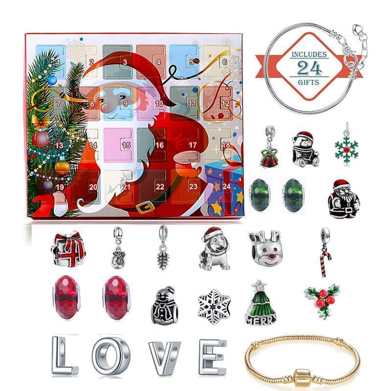 Countdown to Christmas: 24-Day Charm Bracelet Surprise Box