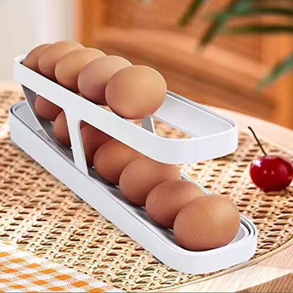 Elegant Egg Dispenser with Gravity Feed Design