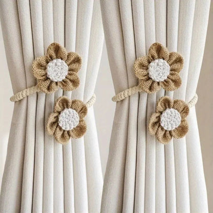 Charming Floral Curtain Holdbacks | Set of 2