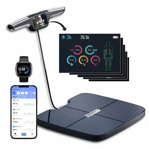 Smart Body Composition Scale with 8 Electrodes, Wi-Fi & Bluetooth, 400 lb Capacity